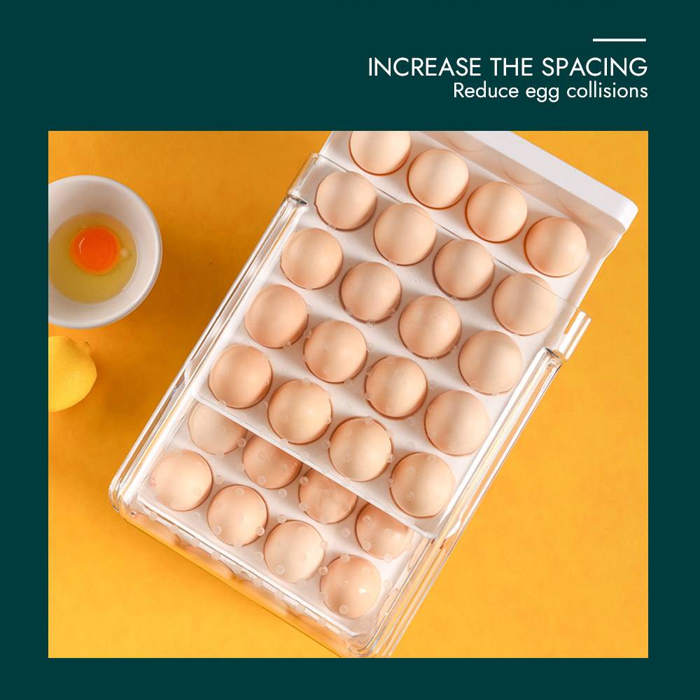 2-Layer Egg Storage Container with Time Scale (Drawer Type)